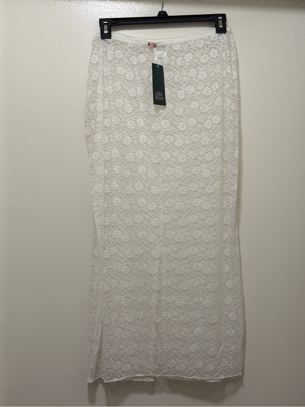 wild fable White Lace swim skirt coverup